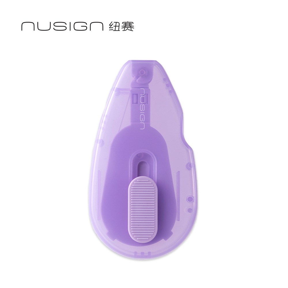 DELI/得力 修正带 NS224 颜色:透明紫；尺寸:5mm*12m；笔芯规格:5mm 单位:个