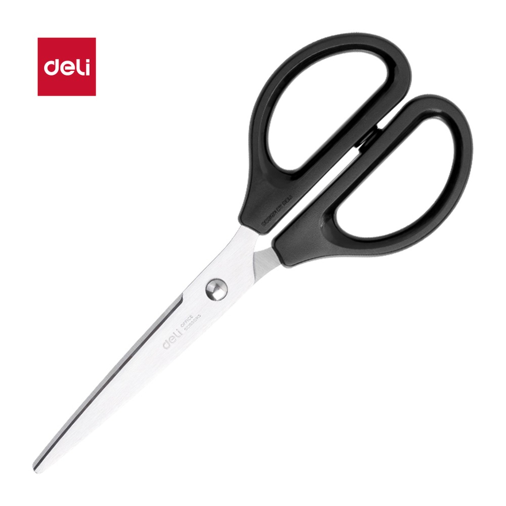 DELI/得力 办公剪刀 0604 颜色:黑；尺寸:210mm；笔芯规格:210mm 单位:把