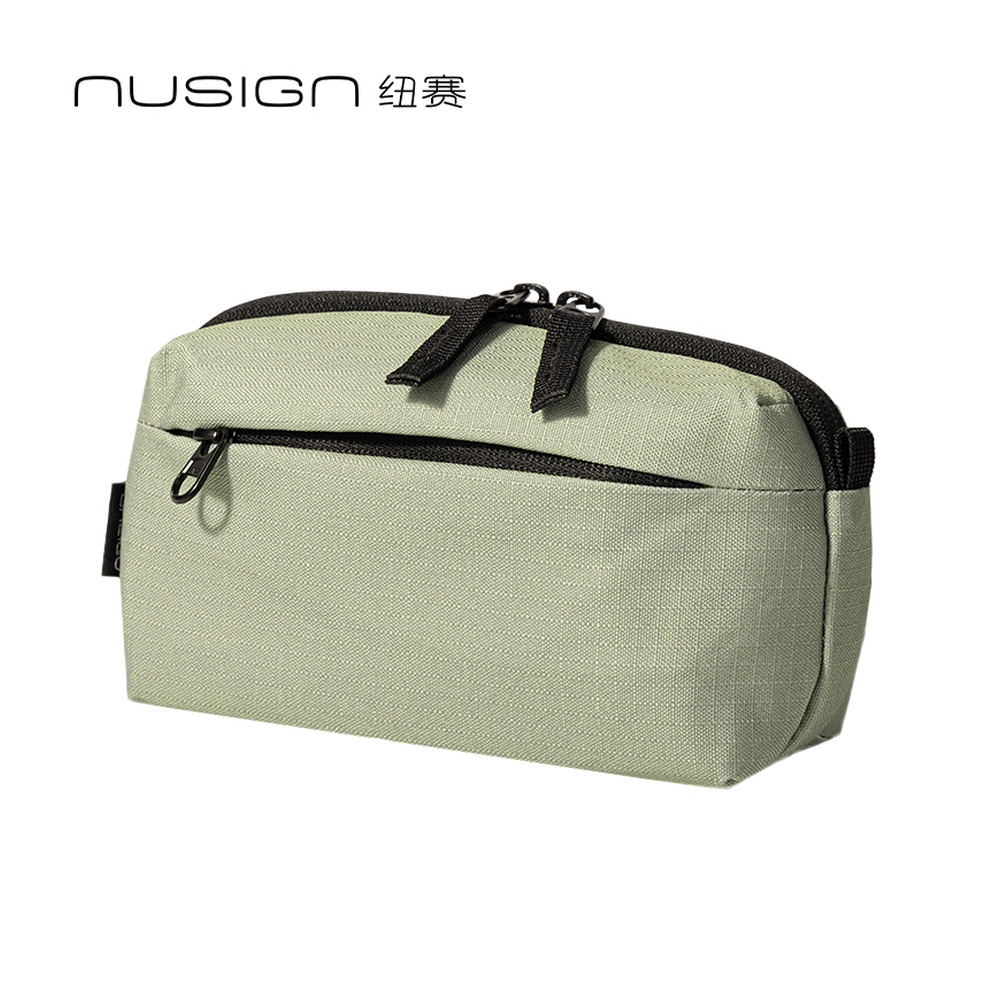 DELI/得力 收纳小包 NS1388 颜色:绿色、 黑色、米黄色；材质:牛津布；尺寸:(170x65x90) mm；结构:含背带 单位:个