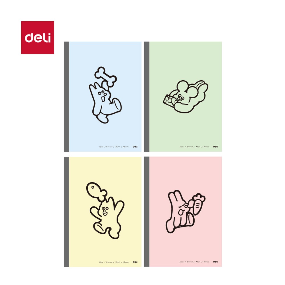 DELI/得力 无线装订本A5 WA540 规格:A5；尺寸:(210x148)mm 单位:本