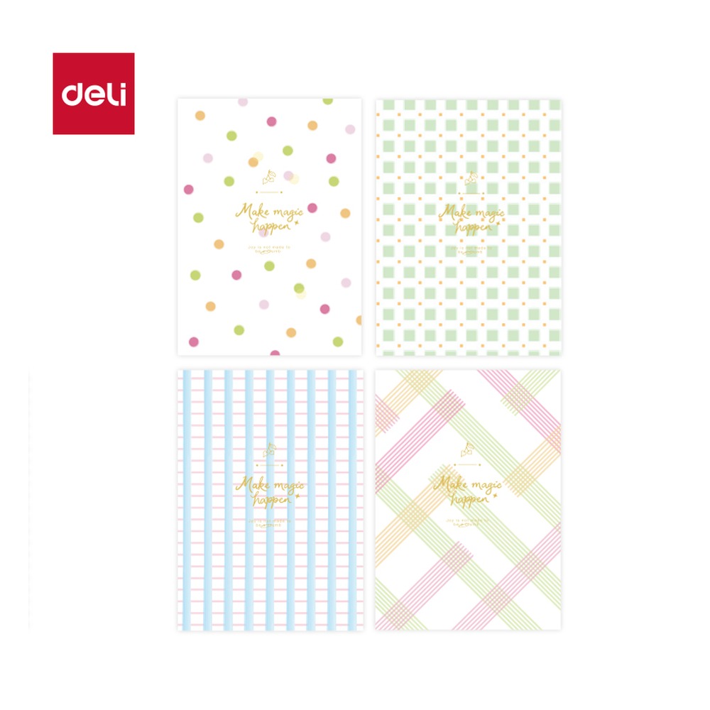 DELI/得力 缝线本B5 FB540 规格:B5；尺寸:(250x179)mm；其他:40张、春之畅彩 单位:本