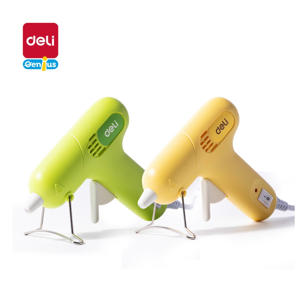 DELI/得力 双重防滴胶热熔胶枪20W YC709 颜色:混；包装:把；结构:双重防滴胶 单位:把