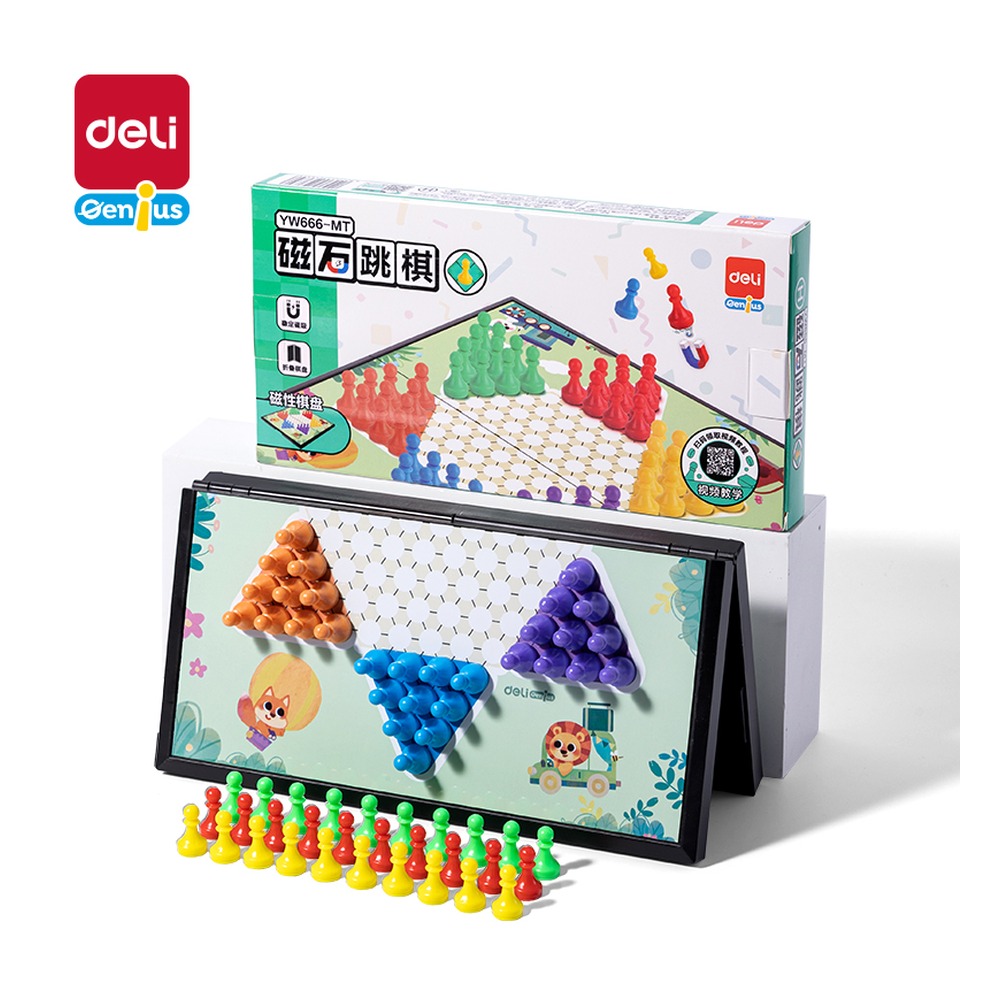 DELI/得力 磁石跳棋 YW666-MT 颜色:混；包装:盒 单位:盒