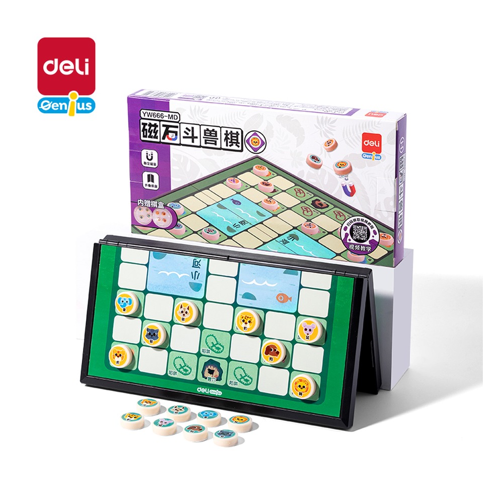 DELI/得力 磁石斗兽棋 YW666-MD 颜色:混；包装:盒 单位:盒