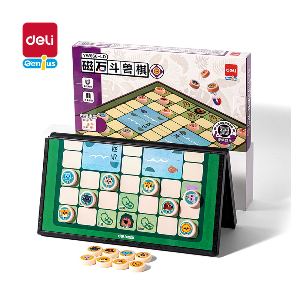 DELI/得力 磁石斗兽棋 YW666-LD 颜色:混；包装:盒 单位:盒