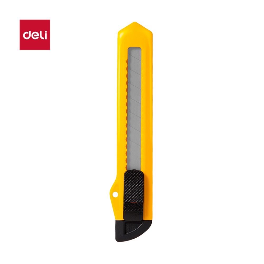 DELI/得力 美工刀60°SK7 TD402 颜色:黄；尺寸:18mm；其他:60°；笔芯规格:18mm 单位:把