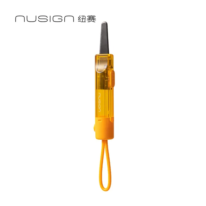 DELI/得力 锯齿开箱刀 NS066-1 颜色:暖阳橙；材质:金属TABS；尺寸:(135*20) mm 单位:把
