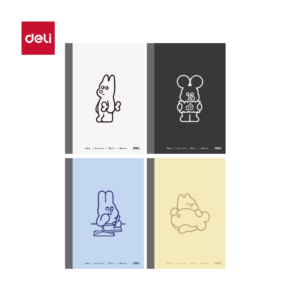 DELI/得力 无线装订本A6 WA640 规格:A6；其他:40张；纸张规格:A6 单位:本