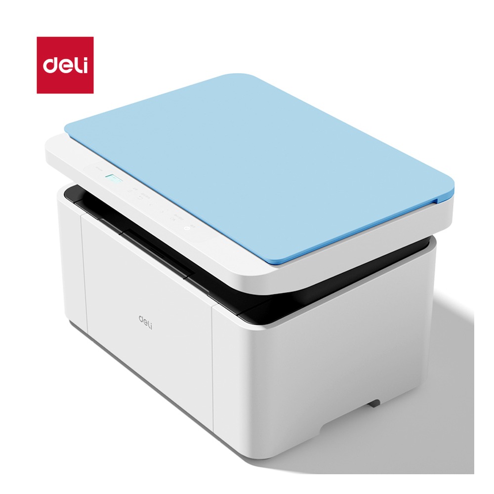 DELI/得力 黑白激光多功能一体机 M1062W 颜色:白色；尺寸:396mm*302mm*253mm；打印速度:18页/分钟 单位:台