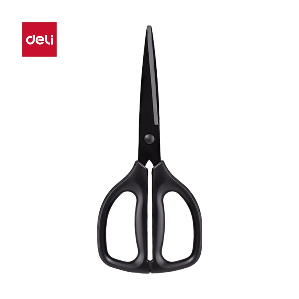 DELI/得力 办公剪刀 TJ133 颜色:黑；尺寸:170mm；笔芯规格:170mm 单位:把