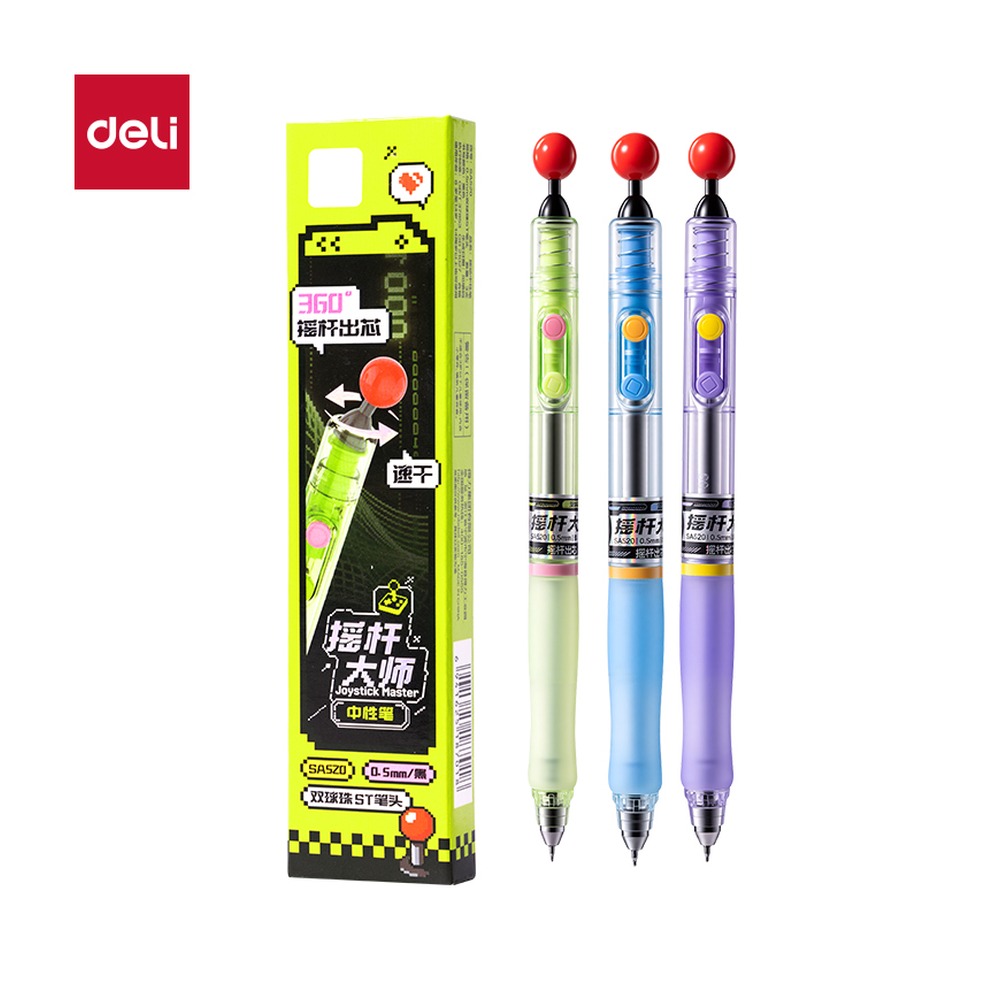 DELI/得力 常规中性笔 SA520 颜色:黑 单位:盒