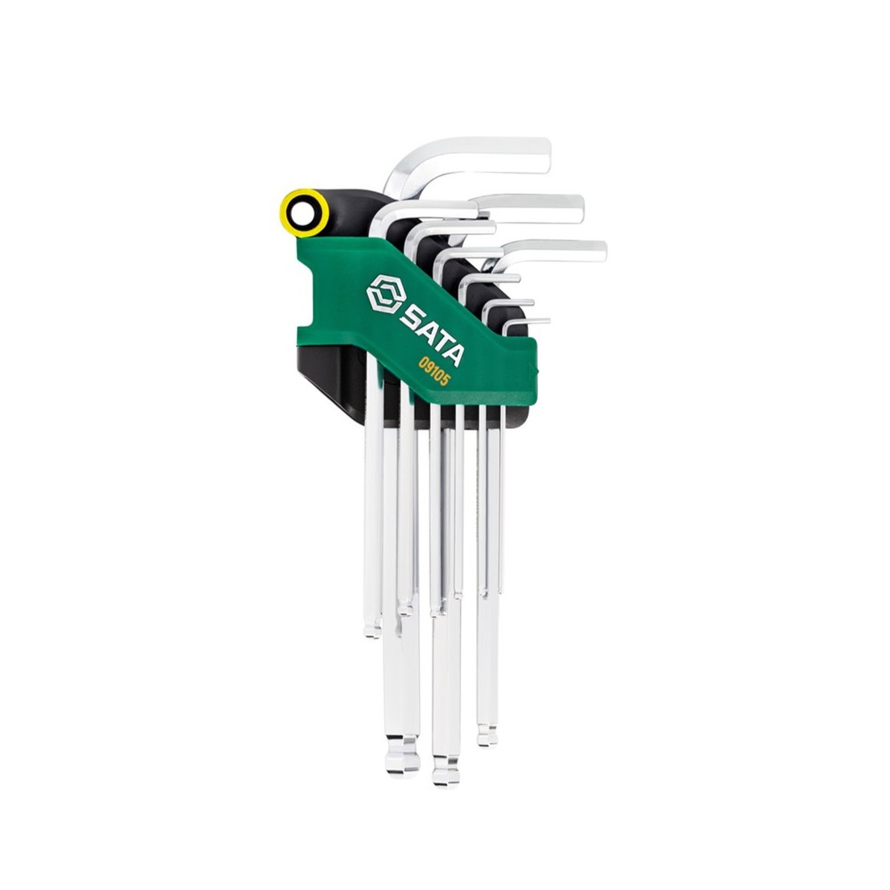 SATA/世达 内六角扳手组套 09105 规格：9件 1.5~10mm 塑架 单位:套