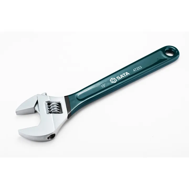 SATA/世达 沾塑欧式活动扳手 47255 规格：24" A：25mm B：135mm C：62mm 长度L：615mm 件/盒：1 单位:个