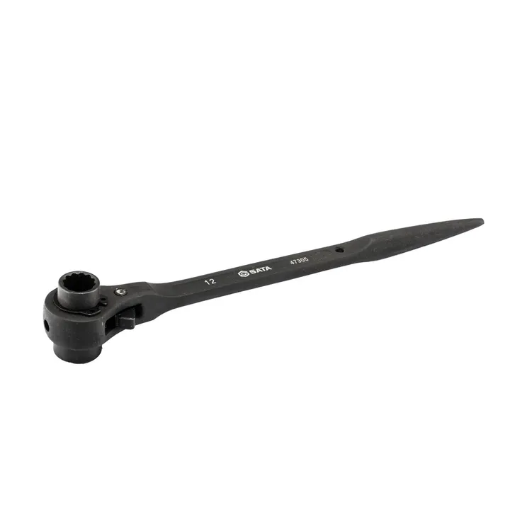 SATA/世达 双口尖尾棘轮扳手 47308 规格：14×17mm A：45mm 长度L：270mm 件/盒：2 单位:个