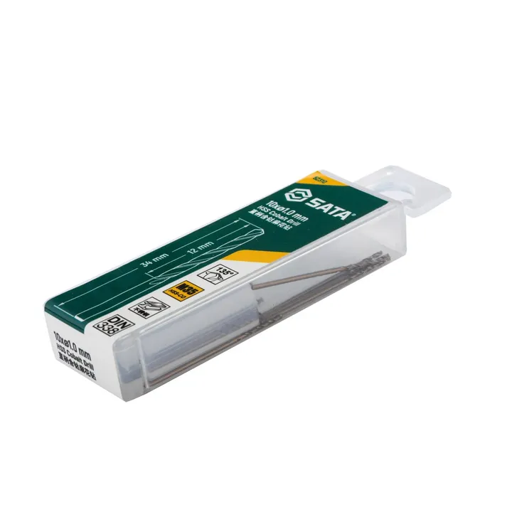 SATA/世达 10件套直柄含钴麻花钻 52332 规格MM：3.2 L1：36mm L2：65mm 单位:个