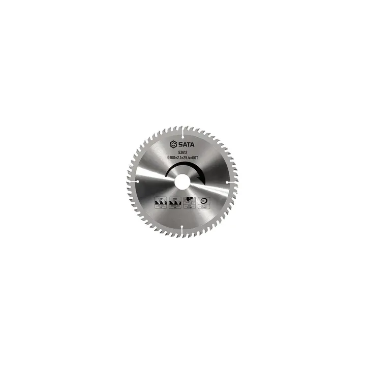 SATA/世达 圆锯片 53611 尺寸：180×2.1×25.4 规格：Ø180×2.1×25.4mm 齿数：40T 变径圈：20mm 包装(片/箱)：50 单位:个
