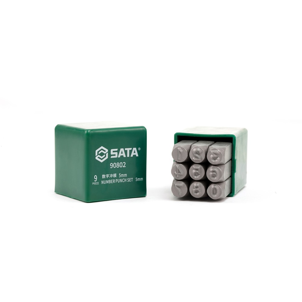 SATA/世达 数字冲模 90802 L：8.8mm W：8.8mm H1：63mm H2：5mm 单位:套