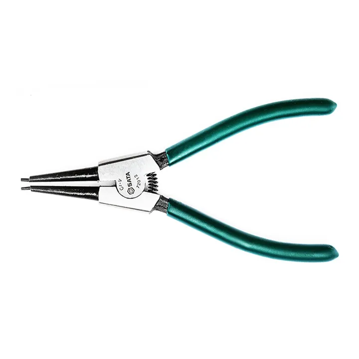 SATA/世达 德式轴用直口卡簧钳 72011 规格：5" 全长：125mm 尖端直径Ø：1.3mm 尖端长度L：2.0mm 适用卡簧范围D：10-22mm 单位:个