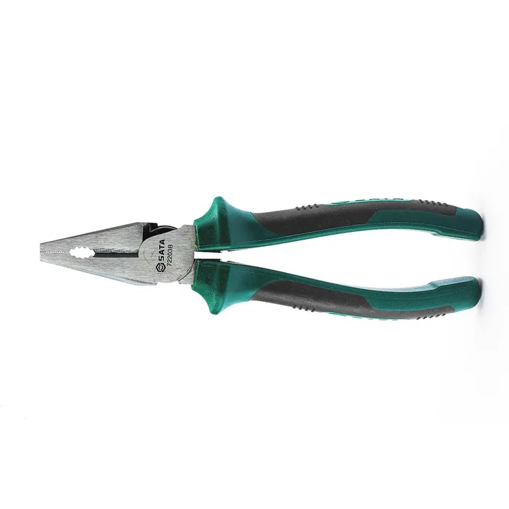 SATA/世达 省力型钢丝钳 72201B 规格：6" 最大剪切能力：铜丝Ø2.2,铁丝Ø2.0,钢丝Ø1.8mm 单位:个