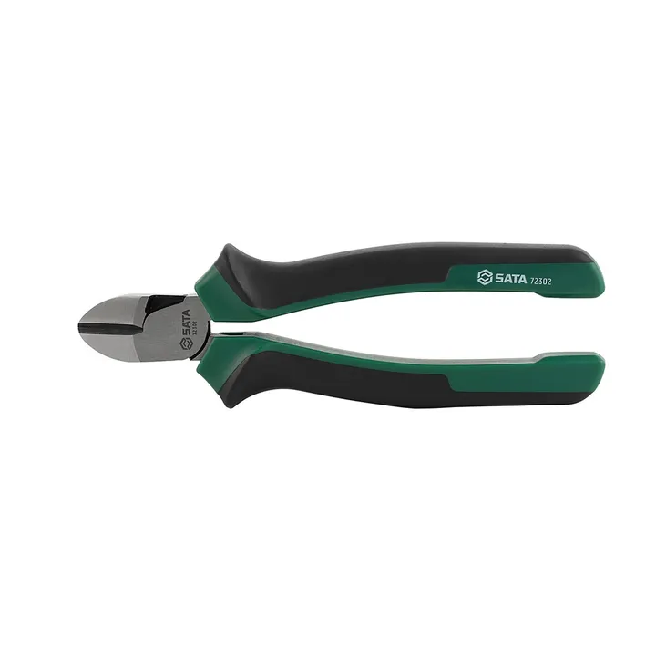 SATA/世达 省力型斜嘴钳 72303 规格：8" 最大剪切能力：铜丝Ø3.5,铁丝Ø2.4mm 单位:个