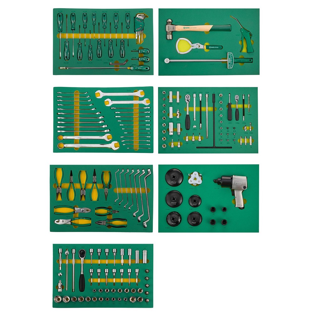 SATA/世达 171件通用机修工具组套 95207S 单位:个