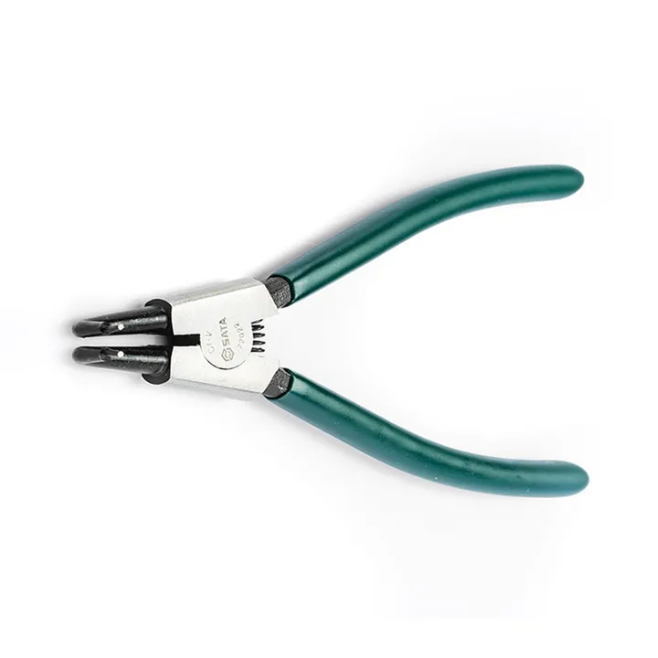 SATA/世达 德式轴用曲口卡簧钳 72022 规格：7" 全长：175mm 尖端直径Ø：1.8mm 尖端长度L：3.5mm 适用卡簧范围D：19-60mm 单位:把