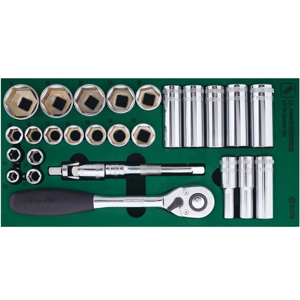 SATA/世达 套筒组套 09903 27件/12.5MM系列 单位:个