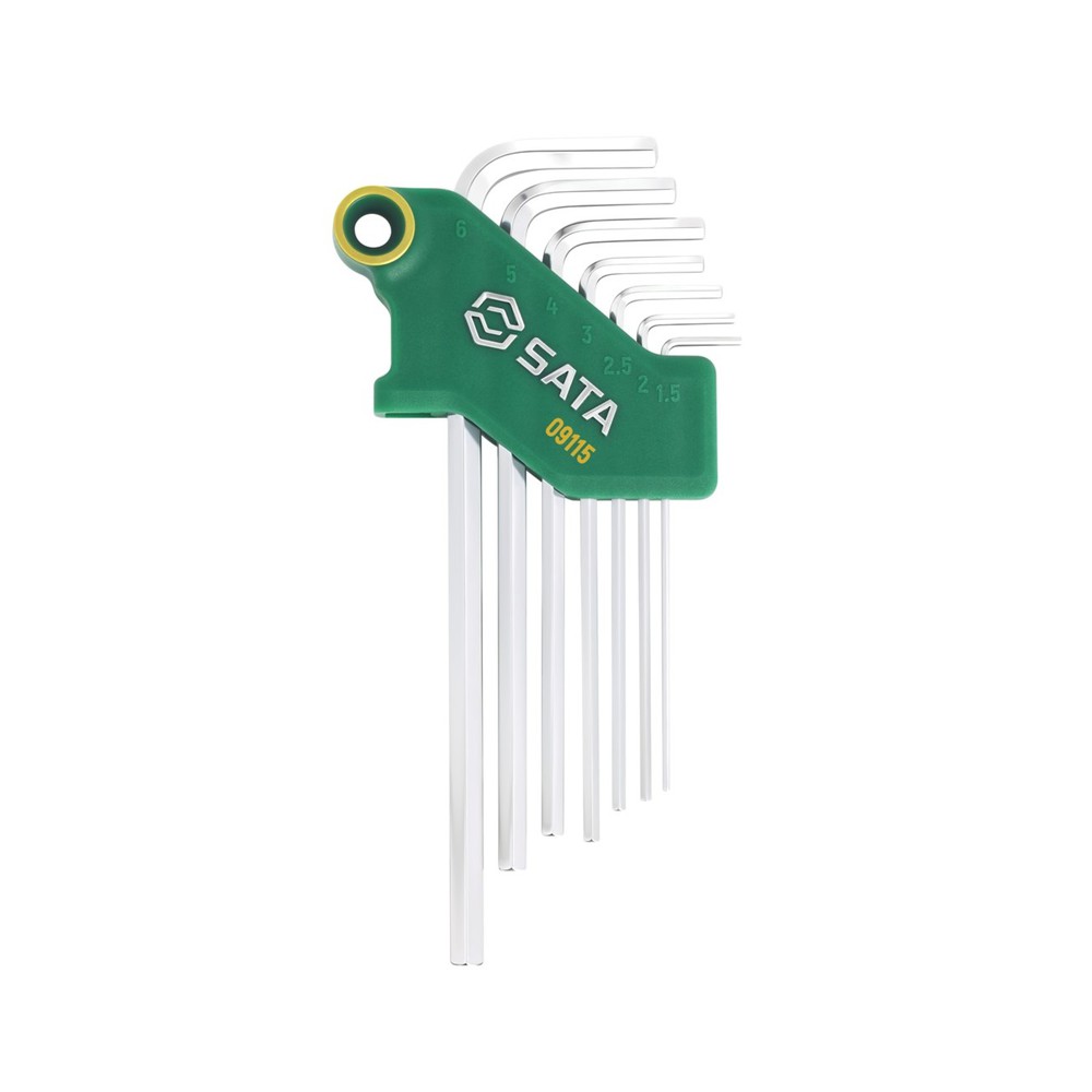 SATA/世达 加长内六角扳手组套 09115 7件 单位:个