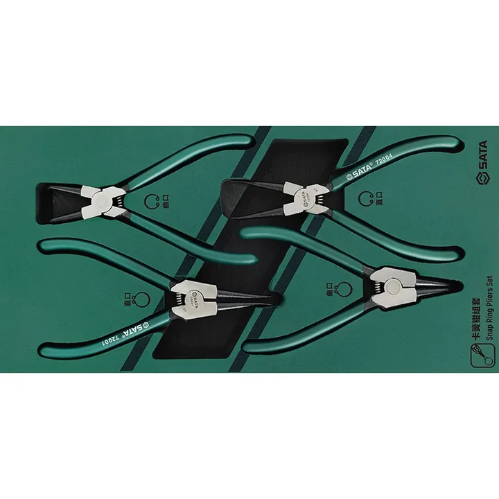 SATA/世达 卡簧钳组套 09911A 工具托尺寸：375×185×45mm 单位:套