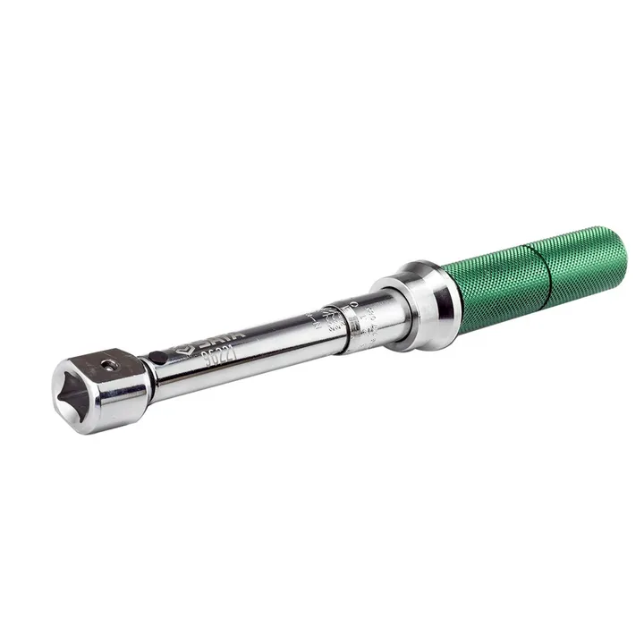SATA/世达 专业级可调式换头扭力扳手 96221 规格：1-5N·m 方头9×12 精度±3% 头部尺寸：9×12mm 扭力范围：1-5N·m 全长：210mm 分度值：0.1N·m 重量：0.30kg 单位:把
