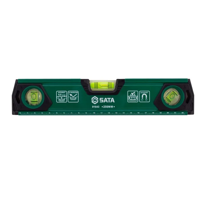 SATA/世达 带磁三水平泡水平尺250MM 91643 全长：250mm 单位:把