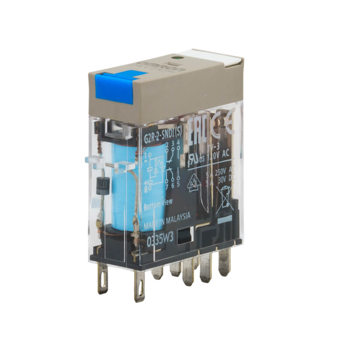 OMRON/欧姆龙 G2R-S系列微型功率继电器 G2R-2-SNDI DC24(S) BY OMB 备注：插座端子型 单位:个