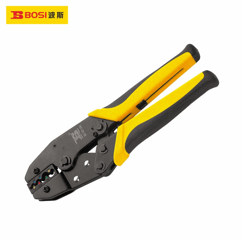 BOSI/波斯 棘轮式端子压线钳 BS432119 0.5mm²/1mm²/1.5mm²/2.5mm²/4mm²/6mm² 单位:把