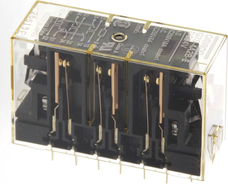 OMRON/欧姆龙 G7S系列带强制导向接点安全继电器 G7S-4A2B-E DC24 单位:个