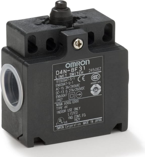 OMRON/欧姆龙 D4N系列3接点及MBB接点安全限位开关 D4N-8F31 单位:个