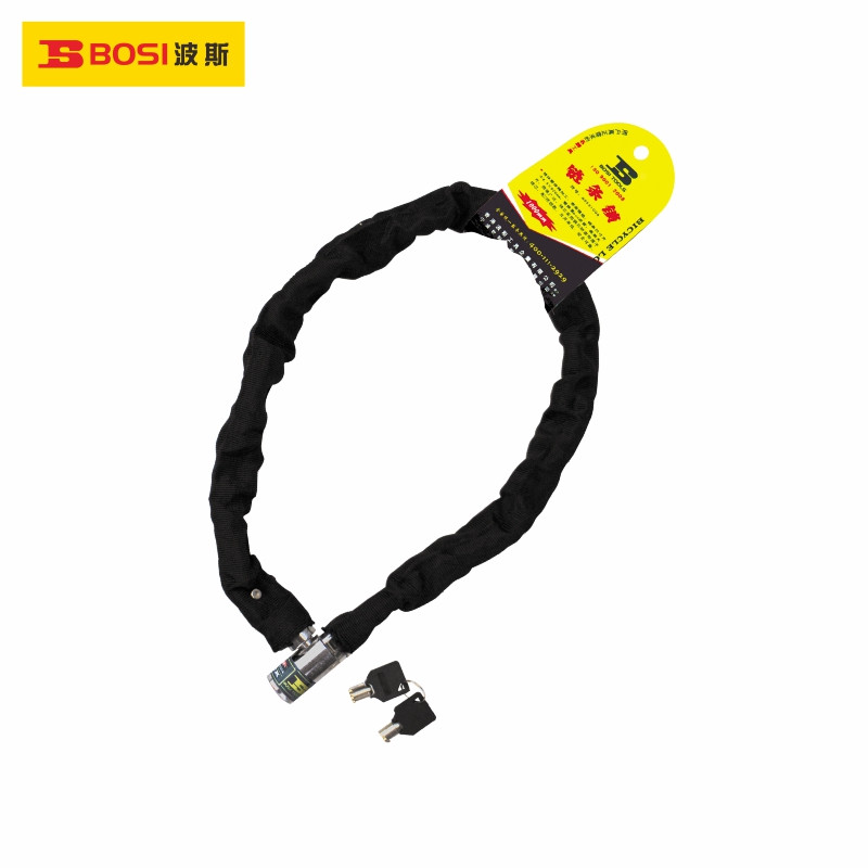 BOSI/波斯 链条锁 BS531007 长850mm 直径6.5mm 钢 黑色 单位:把