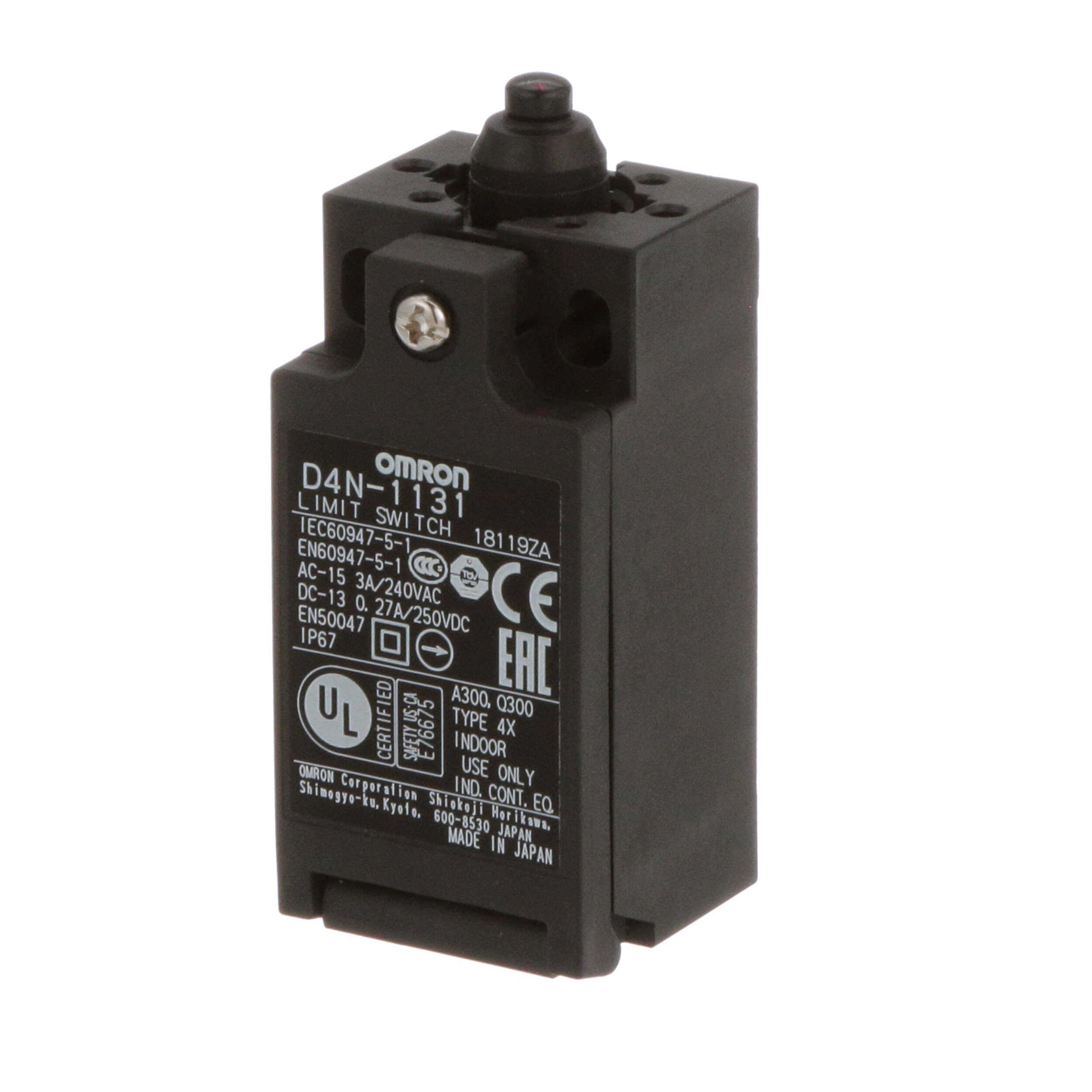 OMRON/欧姆龙 D4N系列安全限位开关 D4N-1131 单位:个