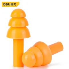 DELI/得力 圣诞树型硅胶耳塞 DL523003 防护等级：NRR:32db 降噪等级：SNR32db 单位:对