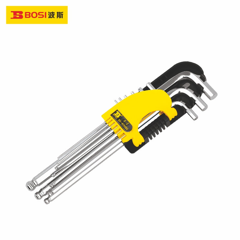 BOSI/波斯 镜面球头内六角扳手（九件套） BS426091 特长 1.5~10mm 单位:套