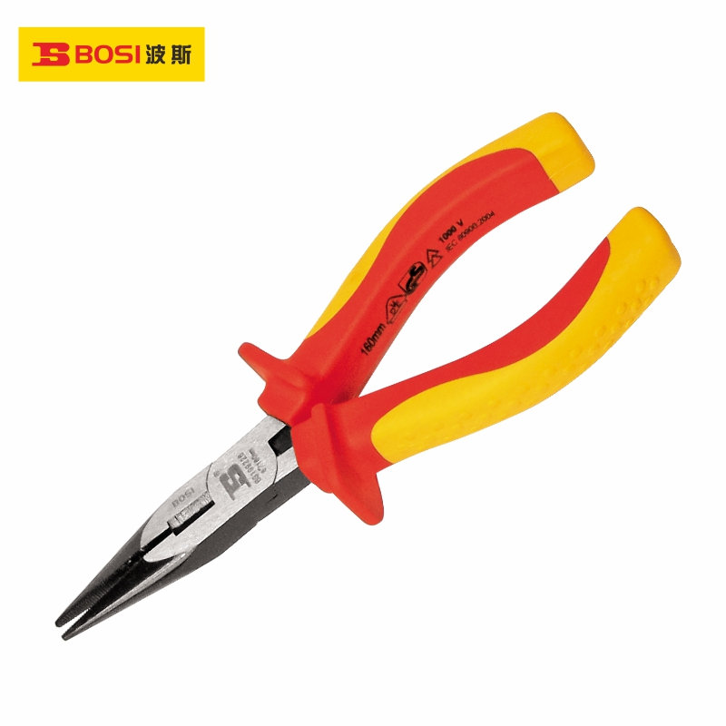 BOSI/波斯 VDE绝缘耐压尖嘴钳 BS199226 6"/160mm 单位:把
