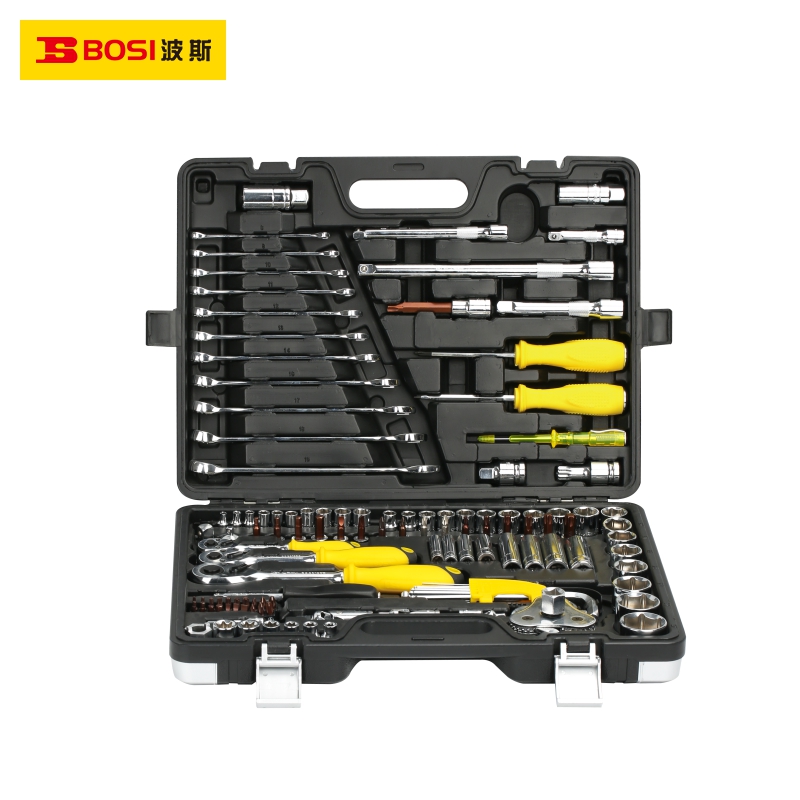 BOSI/波斯 6.3+10+12.5mm系列公制套筒组套 BS511123 123件 单位:套