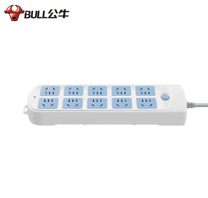BULL/公牛 单开关接线板 GN-605 3米 吸塑 新国标 单位:个