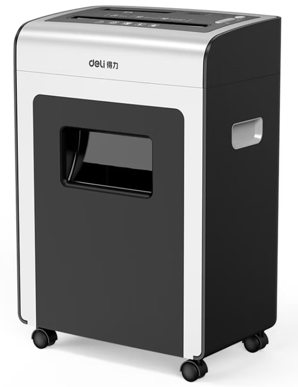DELI/得力 碎纸机 9915 黑色 21L 碎纸效果1*15mm 单位:台