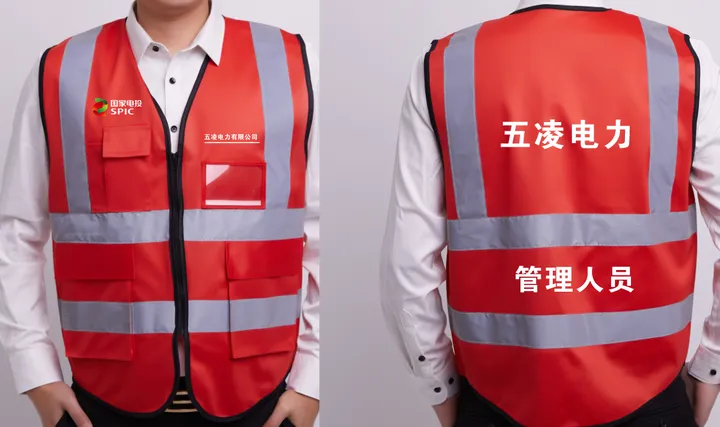 YHK/豫宏坤 反光背心（五凌电力专供） 红色 面料：低弹丝 克重：150克 反光条:高亮反光条: 尺寸：标准码 多口袋 下单请附图 单位:件