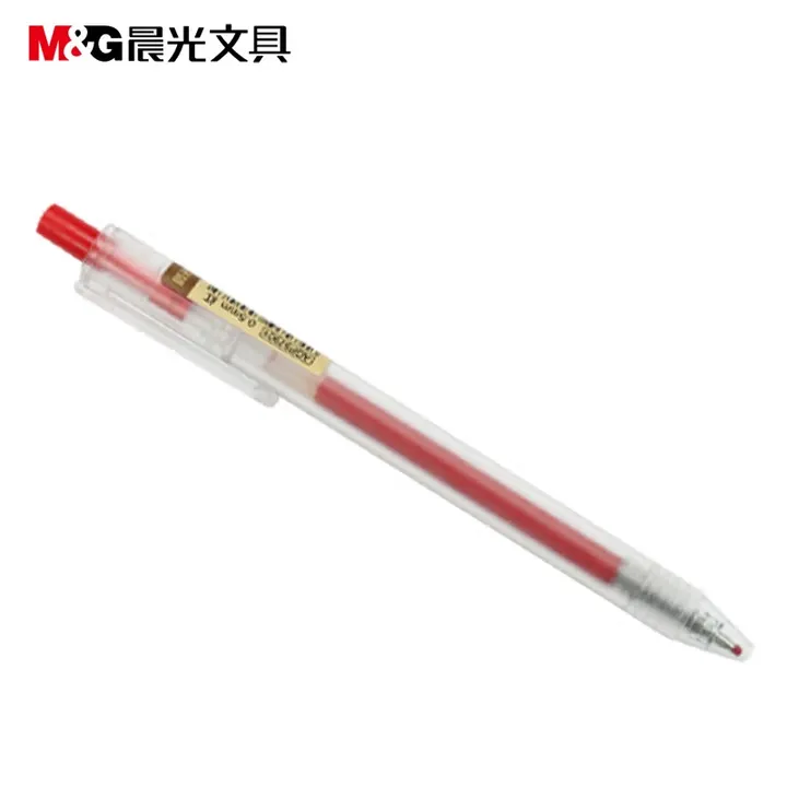 M&G/晨光 优品按动中性笔 AGP87901 颜色：红色 规格：0.5mm 包装数：12支 单位:支