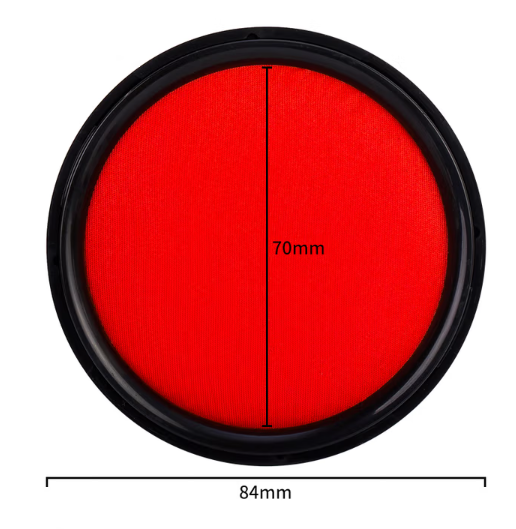 DELI/得力 快干印台 9869 外径89mm 内径70mm 红色 单位:只