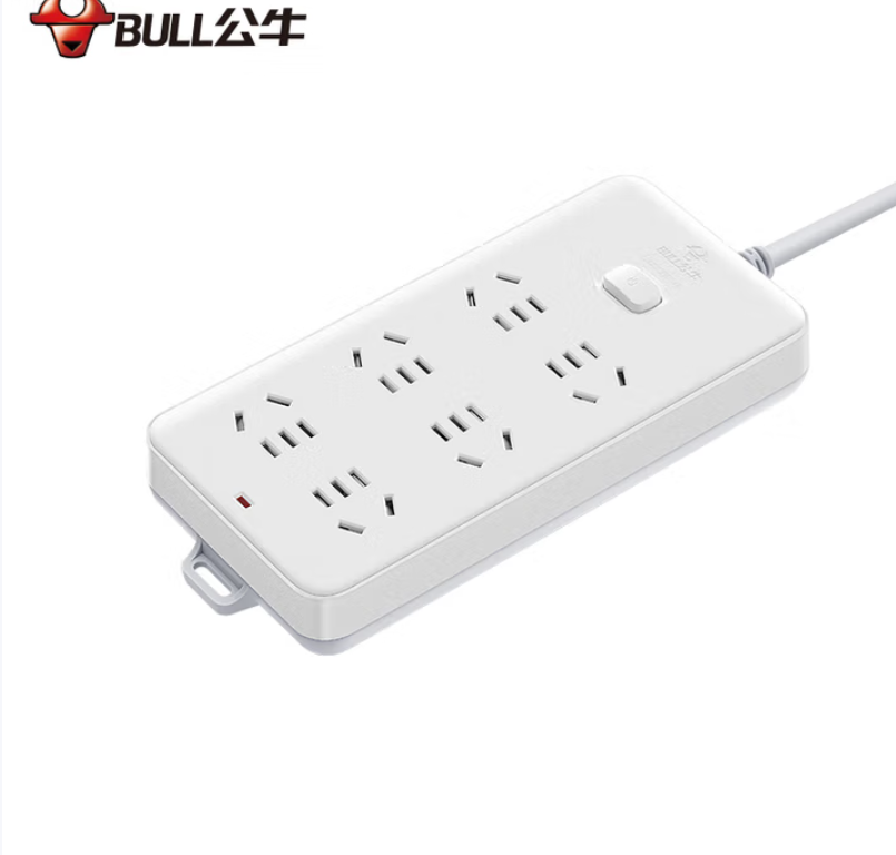 BULL/公牛 单开关接线板 GN-109K 5米 吸塑 新国标 单位:个