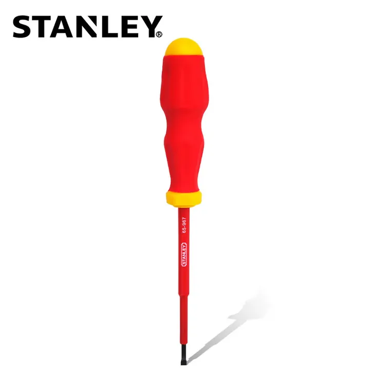 STANLEY/史丹利 绝缘一字螺丝批 65-966-22 尺寸：3.0×100mm 单位:把
