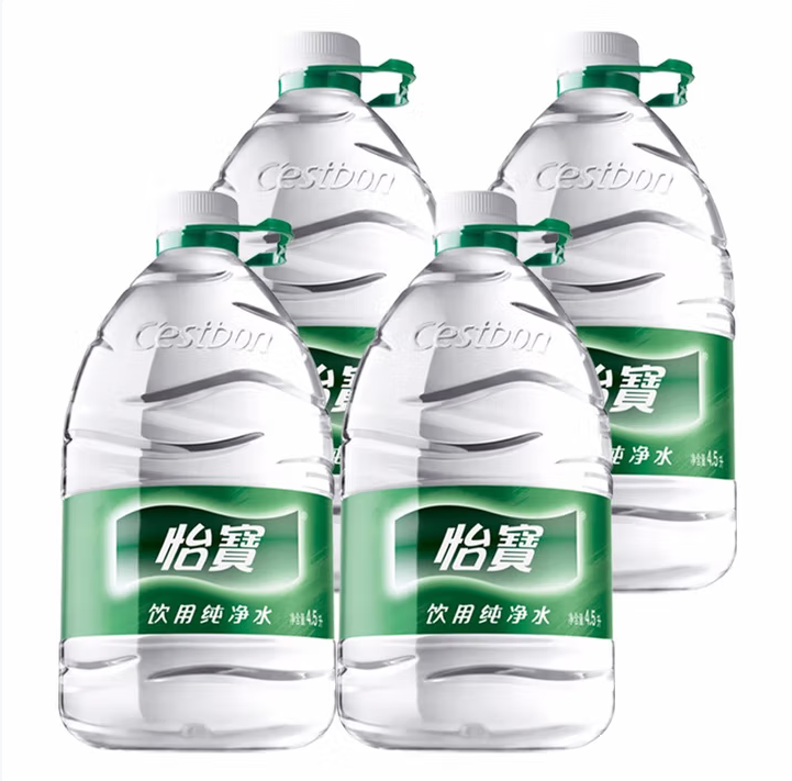 YIBAO/怡宝 饮用水 4.5L*4瓶/箱 单位:瓶
