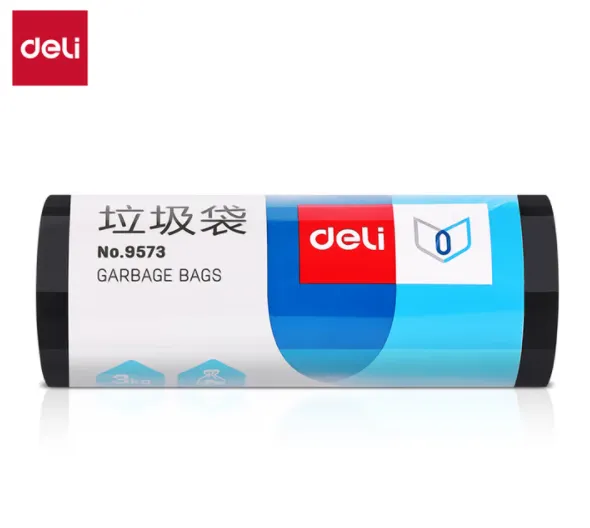 DELI/得力 垃圾袋 9573 黑色 45×55cm 30只 八角底 单位:卷